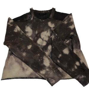 L.A. Hearts Cropped Cold Shoulder Sweatshirt